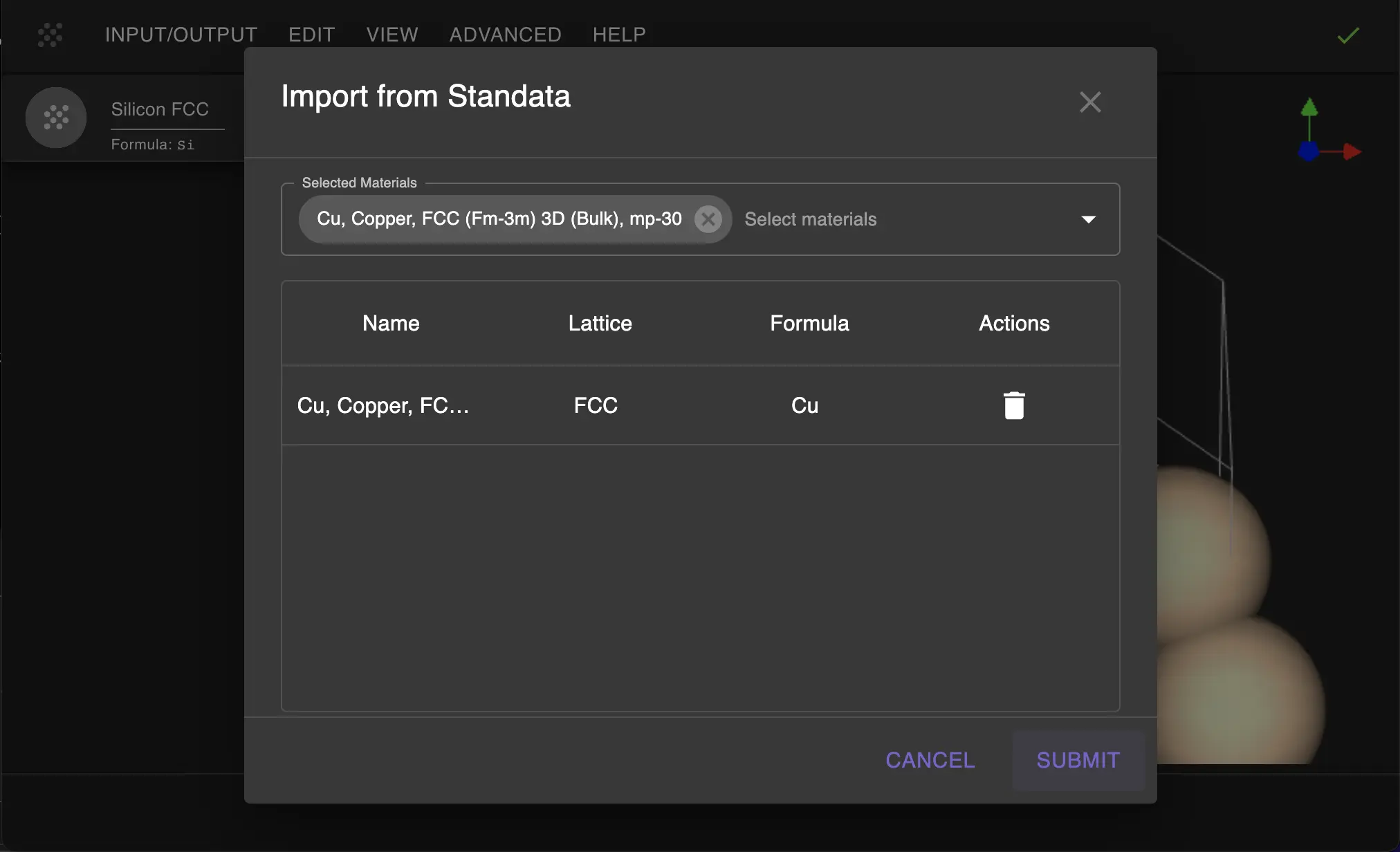 Copper Material Import