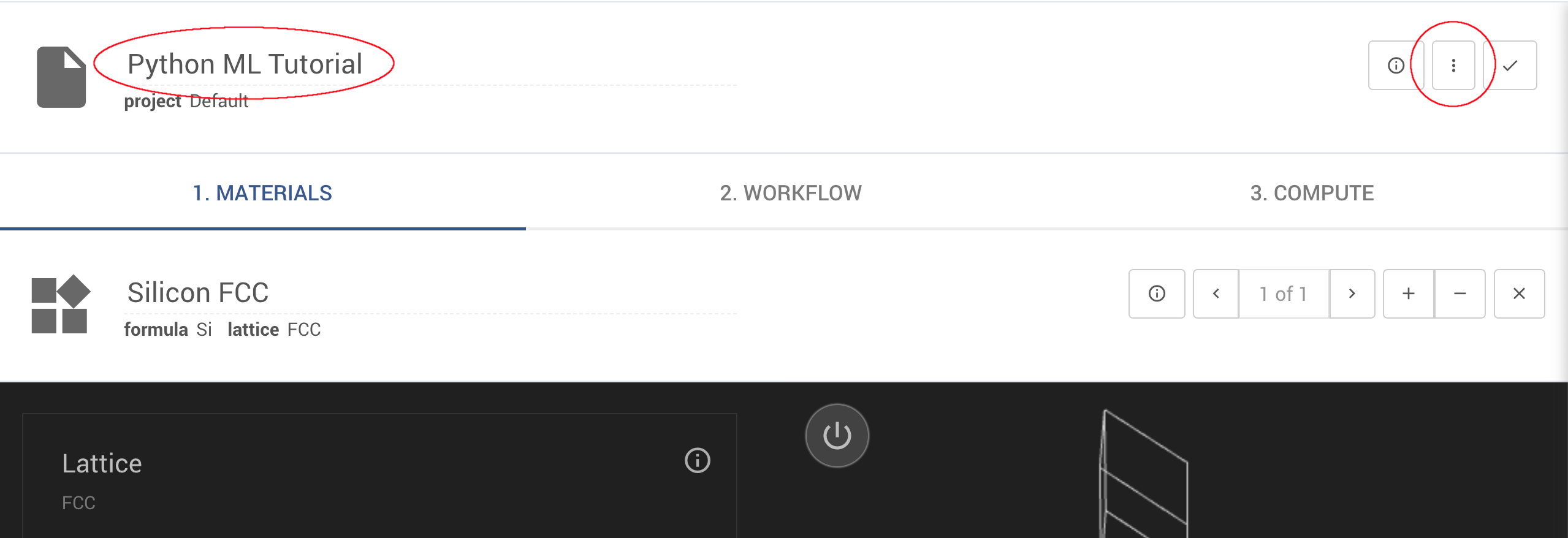 Job designer page Job Designer with Circles